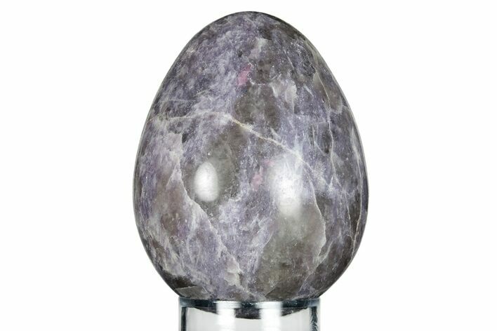 Polished Purple Lepidolite Egg - Madagascar #250860